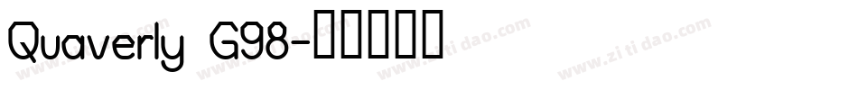 Quaverly G98字体转换